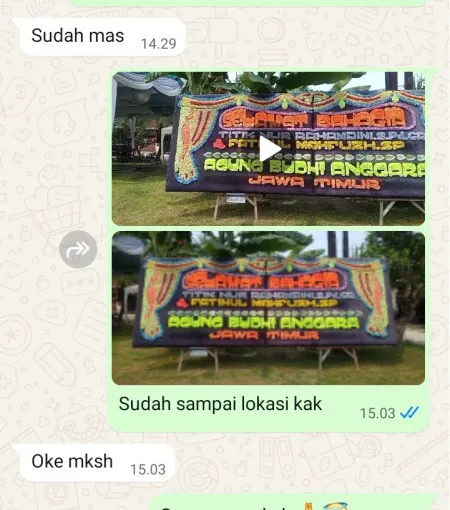 Pengiriman Papan Bunga Ruko Alam Sutera